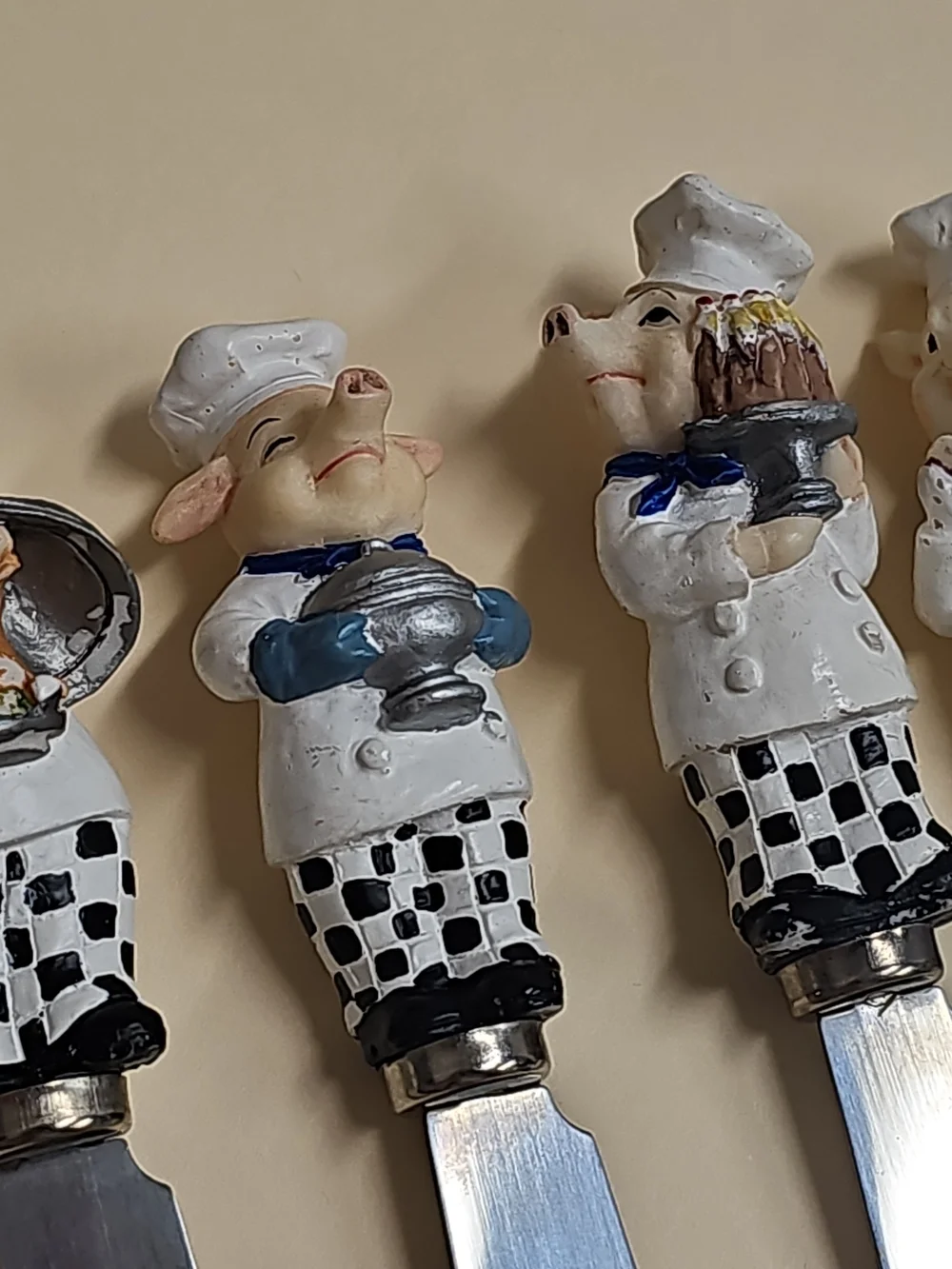 Lot 13 Novelty Cheese Butter Spreaders with Figurine Handles Seasonal Holiday